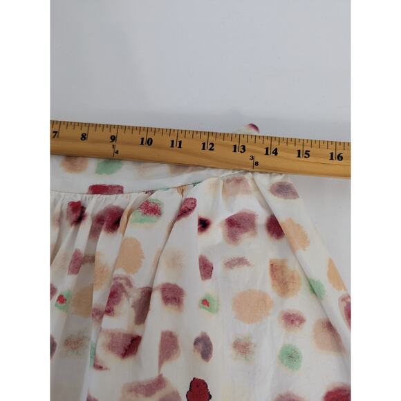 Victorio & Lucchino Mini Skirt Skater Water Color Dots Coquette Size 3 US 6 - Picture 10 of 11
